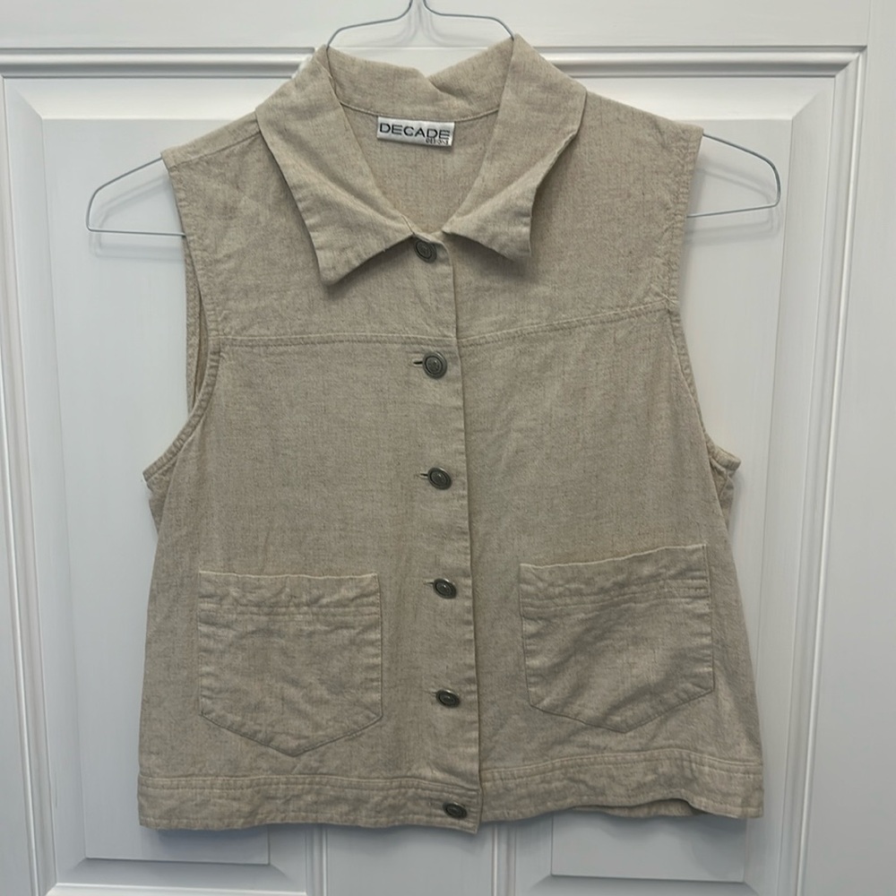 Linen vest - size 12